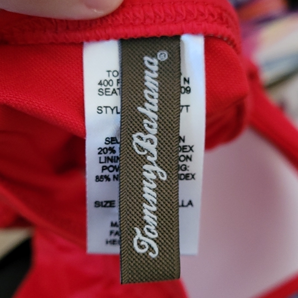 NWT Tommy Bahama Red Tankini Top - Picture 3 of 11